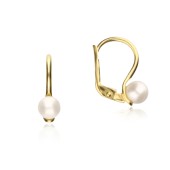 Cercei aur 14K cu perle si tortita inchisa DiAmanti CDL0221EG14K-AS